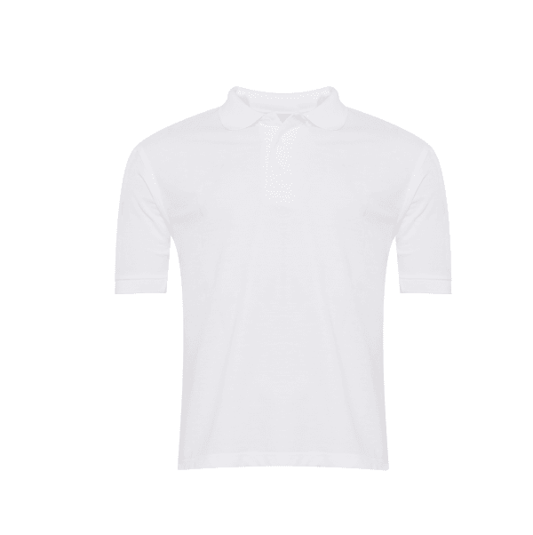 Unisex Plain White Polo Shirt
