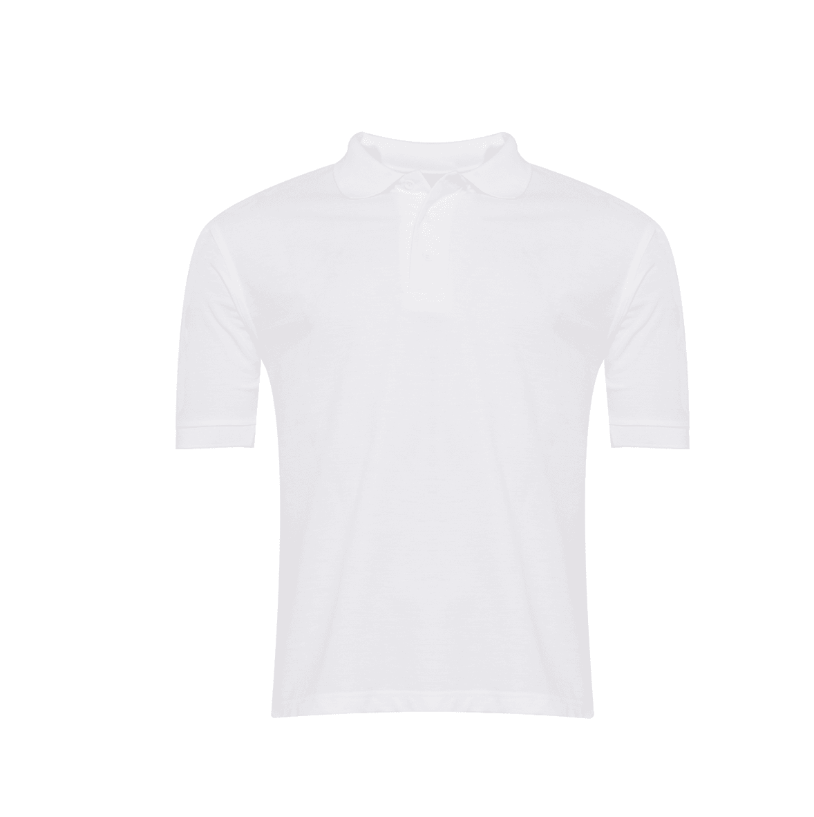 Unisex Plain White Polo Shirt - Schoolwear Solutions