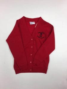 W.Stone Infants Red Cardigan w/Logo