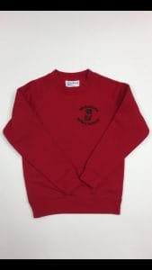 W.Stone Infants Red Crew Sweatshirt w/Logo