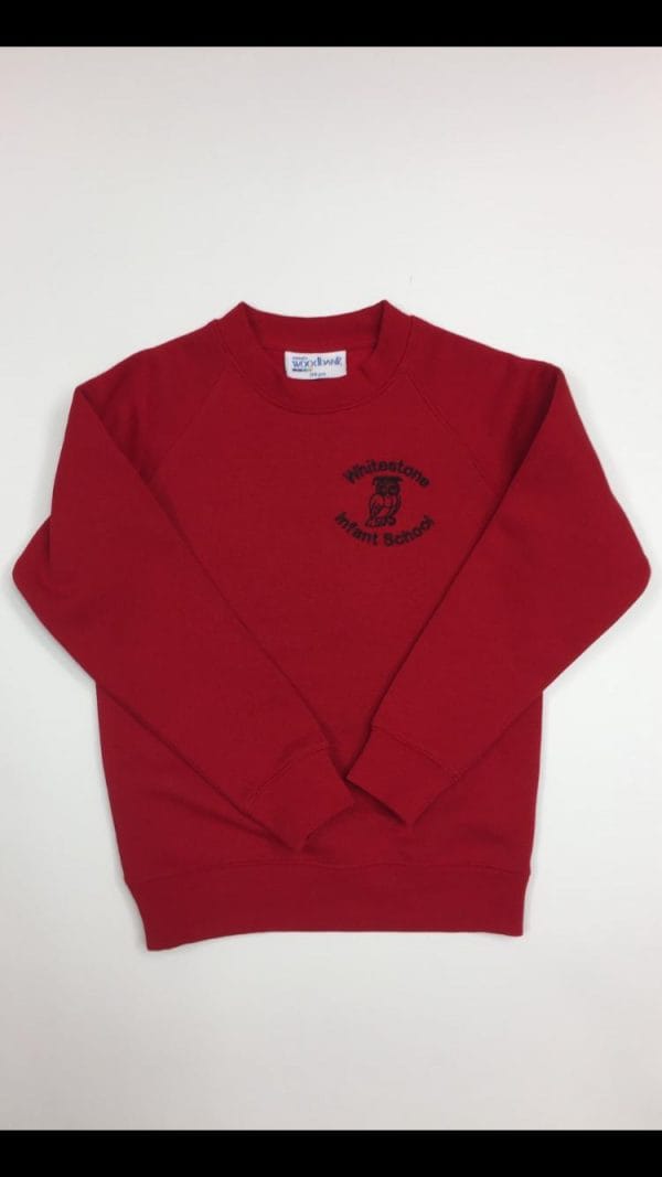W.Stone Infants Red Crew Sweatshirt w/Logo